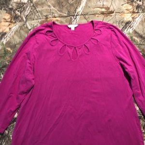 Pink Liz Claiborne and ANA sweaters